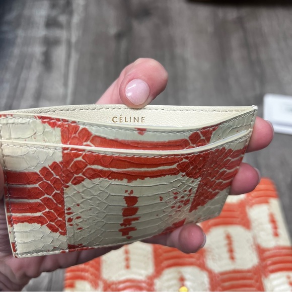 NWT Celine Snakeskin Clutch and Card Case - Picture 9 of 9